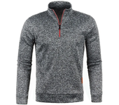 Autumn Men's Half Zipper Sweatshirts Long Sleeve Solid Color Turtleneck Streetwear Winter Warm Jacket Sport Coats