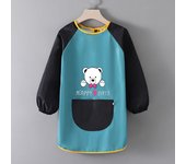 Cartoon Long Sleeve Gown Children Bibs Kids Boys Girls Art Craft Painting Apron Baby Feeding Smock Bib For Student