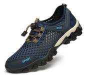 Zapatos deportivos de malla de verano para hombre, zapatos antideslizantes ligeros y transpirables a la moda para montañismo, zapatos informales para correr y viajes al aire libre