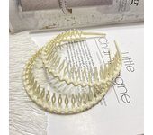 2PCS non slip plastic headband, easy to comb thin headband, versatile and fashionable, suitable for both men and women