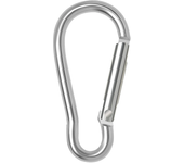 5/10/50/ 100 Uds mosquetón llavero Clip para acampar al aire libre llavero de aluminio gancho a presión botella de agua hebilla Kit para escalada senderismo