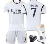 Adult 2324 Real Madrid Home Jersey No. 9 Mbappe 5 Bellingham 7 Vinicius Football Uniform Sports Men's Suit