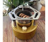 Portable, small, lightweight outdoor camping, hiking, picnicking, pressurized alcohol burner, aluminum alloy liquid gas stove,