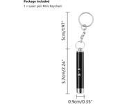 4mW Keychain Fun Pointer Pet Cat Tickle No Battery Light Laser Pointer Mini Red Cat Dog LED Training Torch Flashlight Toy