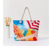 Ethnic Style Beach Tote Bag with Double Handles for Women - Fashionable and Spacious Bag for Beach Essentials
