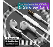 New 9D HIFI Heavy Bass Waterdrop Style Wired Earphone 3.5MM AUX/Type-C Digital Chip Headset For Samsung Xiaomi Android Tablet PC