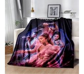 Singer Ariana grande printed blanket Flange Warm blanket soft and comfortable blankets bed linings cubre cama birthday gift