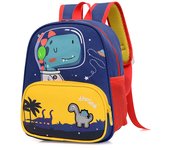 Backpack Dinosaur  Pattern Children, Book Bag with Front Pocket for School, Kindergarten and Daycare