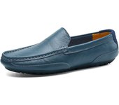 Zapatos de Hombre Primavera y Verano Zapatos de Cuero Casuales para Hombre Suela Suave Melocotones Perezosos