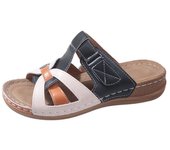 Zapatillas de tacón de cuña informales para mujer, zapatos de verano