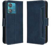 For Motorola Edge S 40 30 20 Pro Lite Fusion Neo 5G Leather Fund Deluxe Multi - Card Slot Skid Shell Protection