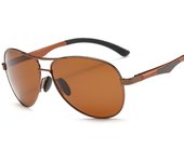 Nueva película en color para hombres, gafas de sol polarizadas, gafas de sol, patas de aluminio y magnesio