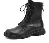 Botas Con Cordones De Moda De Terciopelo Con Suela De Plataforma Para Mujer