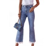 Denim Pants for Women Skinny Slim Fit Womens Flare Jeans High Waist Shot Bell Bottom Trousers Vintage Size X Larg Loosefit Xxl R