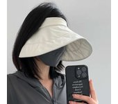 RICYGVM Summer Empty Top Sun Hat for Women Outdoor Ultraviolet Protection Visors Korean Fashion  LargeDuckbill Cap