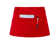 Server Apron with 5 Pockets - Waterproof Resistant Waitress Waiter Waist Short Apron