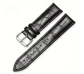 Pulsera de reloj de cuero genuino 14mm 16mm 18mm 20mm 22mm Mujeres Hombres Reemplazo Correa de muñeca Accesorios de reloj Correa de brazalete universal, elección ideal para regalos