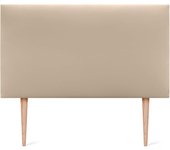Liso  Patas cabeceros Cabezal tapizado Cama Lujo (150x105cm  Patas (Camas 150/160), Tela Beige)