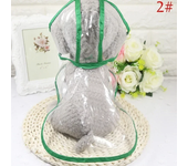 Chubasquero transparente con capucha para mascotas, chaqueta impermeable para cachorros, ropa para mascotas