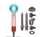 "Secador de Pelo Profesional Portátil -  Tecnología Iones Negativos, 7 Boquillas Incluidas (Difusor, Concentrador, Frío) - Ligero y Potente para Viaje y Hogar | Miravia"