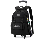 elementary school backpack with trolley for girls student Rolling Backpack with wheels children detachable wheeled backpack