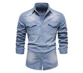 Camisas vaqueras informales fashionable para hombre