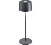 Lámpara , Lámpara de Mesa Portátil y Recargable con Control Táctil, Adecuada para Interior y Exterior, Atenuador, 2200-3000 K, Altura 35 cm, Color Corten