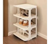 Zapatero de plástico multicapa, estantes de zapatos desmontables para el hogar, organizador de zapatos de gran capacidad, organizador de desorden para sala de estar