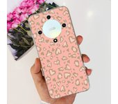 For Honor X9b Case ALI-NX1 Cover Shockproof Silicone Luxury TPU Soft Clear Flower Phone Cover For HonorX9b 5G X 9B Leopard Cases