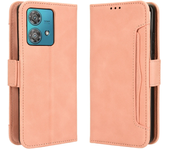 For Motorola Edge S 40 30 20 Pro Lite Fusion Neo 5G Leather Fund Deluxe Multi - Card Slot Skid Shell Protection