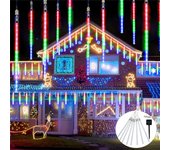 Solar Meteor Shower Rain Lights 8 Tube 96 LEDs Led Falling Rain Fairy String Light for Xmas Tree Wedding Party Decoration