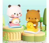 Cute Bubu Dudu Panda Bear Figure Kawaii Cartoon Panda Model Creative Exciting Spring Animal Car Ornaments