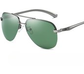 Gafas de sol polarizadas clásicas de moda Gafas de sol coloridas de aluminio y magnesio sin marco para tiro callejero para hombres y mujeres