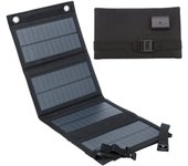 Panel Solar Portátil de 10W Cargador USB Impermeable Energía Inalámbrica para Teléfonos Inteligentes, Tabletas y Más Plegable