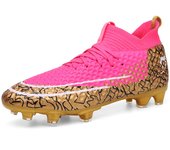 Botas de fútbol para hombres, tacos de fútbol para césped, botas de fútbol antideslizantes para exteriores para niños, calzado deportivo de entrenamiento de hierba profesional, parte superior baja