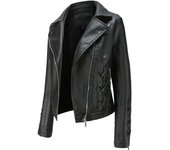 2023 Fashion New Rock and Roll Jacket Piie Cleaning Single PU Leather Motorcycle Temale Women's Leat