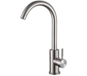 Kitchen Water 304 Stainless Steel Faucets, Cold & Hot Mixer Faucet, Bathroom Sink 360° Single Handle Rotation Faucets