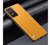 Lujo pu Funda de cuero para vivo y76 5g contraportada mate silicona a prueba de golpes protección completa caja del teléfono par