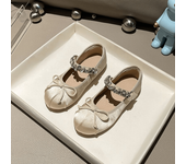 Fashion Baby Girl Princess Rhinestone Silk Shoes Infant Toddler Child Flat Ballet Dance Shoes Soft Shoes Party Performance Shoes
