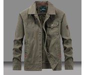 Men Cotton Jackets outdoor Casual Male Slim Fit Multi-pocket Windbreaker Cargo Jackets plus Size 5XL