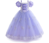 Little Girl Rapunzel Costume Party Fancy Princess Dress Birthday Party Christmas Purple Long Dress Cosplay Carnival Disguise