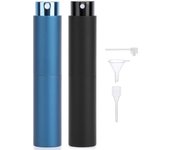 Pulverizador Perfume, Atomizador Perfume Recargable, 2 Piezas Botella de Perfume Viaje 10ml