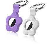 UMUST Silicone Apple Case with Keychain,Airtag Holder for AirTags Tracker, AirTag Cover Anti-Loss Tracker Accessories