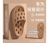 Bathroom Women Indoor Home All Seasons Shower Quick-Dry  Non-Slip Drainage Cool Slippers for Men