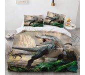 3D Dinosaur Bedding Sets Jurassic World Polyester Duvet Cover Sets Unique Dinosaur Bedding for Kids Adults Full King Twin Size