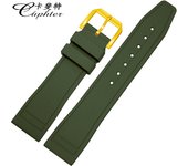 Caphter Fluoride Rubber Strap Watch Band Bracelet Compatible With IWC Watch Big Pilot Portofino TOP GUN Portugieser 20mm 21 22mm