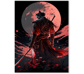 Retro Japan Anime Game Samurai Posters Prints Pictures Portrait Bushido Canvas Painting for Living Room Wall Art Home Decor
