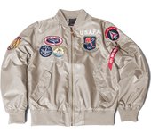 Vintage Men's Thin Clothes Pilot Flight Jacket Aviator Jacket Windbreaker