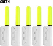 5pcs Dark Clip on 425 Battery Night Red/Green/Blasting flash Fishing Rod Tip Lightstick Bite Alarm Glow Stick Fluorescent Light
