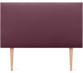Cabecero de Polipiel o Tela Liso con Patas cabeceros Cabezal tapizado Cama Lujo (135x105cm con Patas (Camas 120/135/140), Tela Beige)